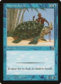 Horned Turtle - Portal - Magic: The Gathering card