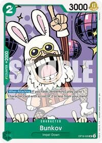 Bunkov - The Time of Battle - One Piece Card Game card