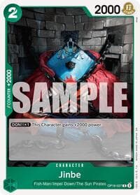 Jinbe (027) - The Time of Battle - One Piece Card Game card