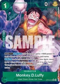 Monkey.D.Luffy (034) (Alternate Art) - The Time of Battle - One Piece Card Game card