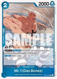 Mr.1(Daz.Bonez) - The Time of Battle - One Piece Card Game card