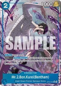 Mr.2.Bon.Kurei(Bentham) (055) (Alternate Art) - The Time of Battle - One Piece Card Game card