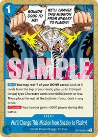 We'll Change This Mission from Sneaky to Flashy! - The Time of Battle - One Piece Card Game card