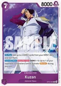 Kuzan - The Time of Battle - One Piece Card Game card