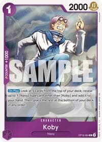 Koby - The Time of Battle - One Piece Card Game card