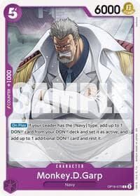 Monkey.D.Garp - The Time of Battle - One Piece Card Game card