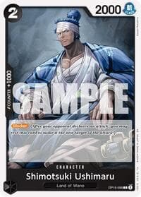 Shimotsuki Ushimaru - The Time of Battle - One Piece Card Game card
