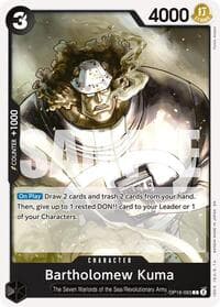 Bartholomew Kuma (093) - The Time of Battle - One Piece Card Game card