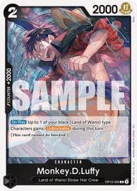 Monkey.D.Luffy (095) - The Time of Battle - One Piece Card Game card