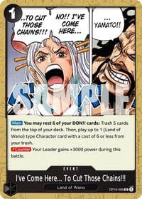 I've Come Here... To Cut Those Chains!!! - The Time of Battle - One Piece Card Game card