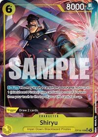 Shiryu (Full Art) - The Time of Battle - One Piece Card Game card