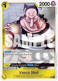 Vasco Shot - The Time of Battle - One Piece Card Game card
