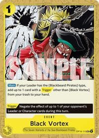 Black Vortex - The Time of Battle - One Piece Card Game card