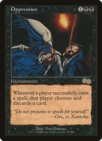 Oppression - Urza's Saga - Magic: The Gathering card