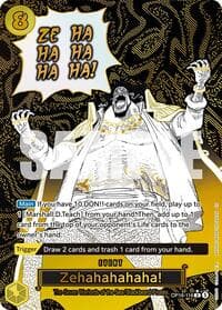 Zehahahahaha! (Alternate Art) - The Time of Battle - One Piece Card Game card
