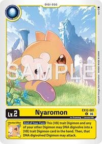 Nyaromon - Digital World Shambala - Digimon Card Game card