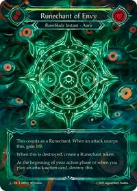 Runechant of Envy (Yellow)(Marvel) - Omens of the Third Age - Flesh and Blood TCG card