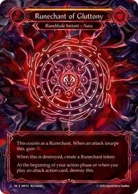 Runechant of Gluttony (Yellow)(Marvel) - Omens of the Third Age - Flesh and Blood TCG card