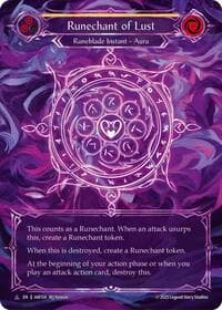 Runechant of Lust (Yellow)(Marvel) - Omens of the Third Age - Flesh and Blood TCG card