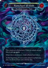 Runechant of Sloth (Yellow)(Marvel) - Omens of the Third Age - Flesh and Blood TCG card