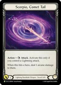 Scorpio, Comet Tail - GEM Pack 5 - Flesh and Blood TCG card