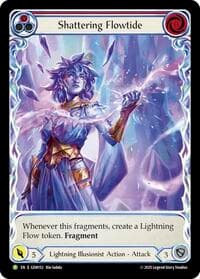 Shattering Flowtide (Red) - GEM Pack 5 - Flesh and Blood TCG card