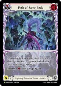 Path of Same Ends (Red) - GEM Pack 5 - Flesh and Blood TCG card