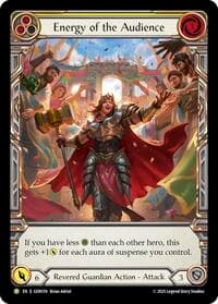 Energy of the Audience (Yellow) - GEM Pack 5 - Flesh and Blood TCG card