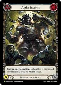 Alpha Instinct (Blue) - GEM Pack 5 - Flesh and Blood TCG card