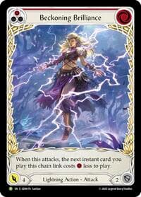 Beckoning Brilliance (Red) - GEM Pack 5 - Flesh and Blood TCG card