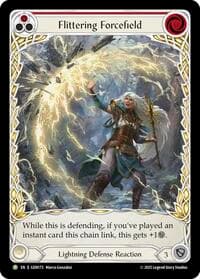 Flittering Forcefield (Red) - GEM Pack 5 - Flesh and Blood TCG card