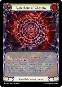 Runechant of Gluttony (Yellow) - GEM Pack 5 - Flesh and Blood TCG card