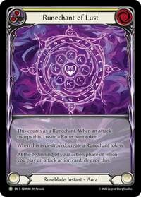 Runechant of Lust (Yellow) - GEM Pack 5 - Flesh and Blood TCG card