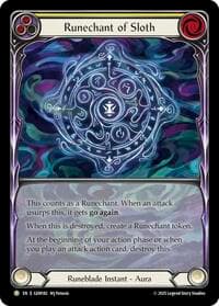 Runechant of Sloth (Yellow) - GEM Pack 5 - Flesh and Blood TCG card