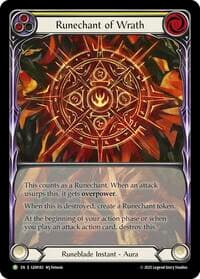Runechant of Wrath (Yellow) - GEM Pack 5 - Flesh and Blood TCG card