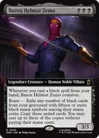 Baron Helmut Zemo (Extended Art) - Marvel Super Heroes - Magic: The Gathering card