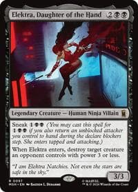 Elektra, Daughter of the Hand - Marvel Super Heroes - Magic: The Gathering card