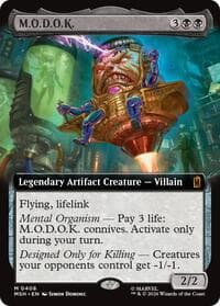 M.O.D.O.K. (Extended Art) - Marvel Super Heroes - Magic: The Gathering card
