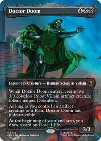 Doctor Doom (Borderless) (0336) - Marvel Super Heroes - Magic: The Gathering card