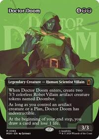 Doctor Doom (Borderless) (0365) - Marvel Super Heroes - Magic: The Gathering card