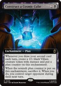 Construct a Cosmic Cube (Extended Art) - Marvel Super Heroes - Magic: The Gathering card