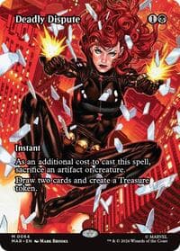 Deadly Dispute (Borderless) - Marvel Universe Eternal-Legal - Magic: The Gathering card