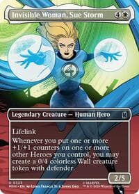 Invisible Woman, Sue Storm (Borderless) - Marvel Super Heroes - Magic: The Gathering card