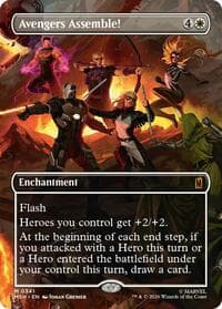 Avengers Assemble! (Borderless) (0341) - Marvel Super Heroes - Magic: The Gathering card