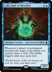 Loki, God of Mischief - Marvel Super Heroes - Magic: The Gathering card