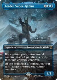 Leader, Super-Genius (Borderless) - Marvel Super Heroes - Magic: The Gathering card