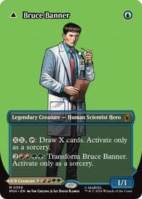 Bruce Banner (Borderless) (0359) - Marvel Super Heroes - Magic: The Gathering card