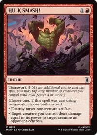 HULK SMASH! - Marvel Super Heroes - Magic: The Gathering card