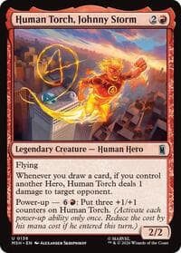 Human Torch, Johnny Storm - Marvel Super Heroes - Magic: The Gathering card
