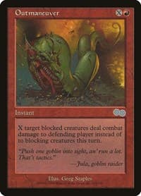 Outmaneuver - Urza's Saga - Magic: The Gathering card